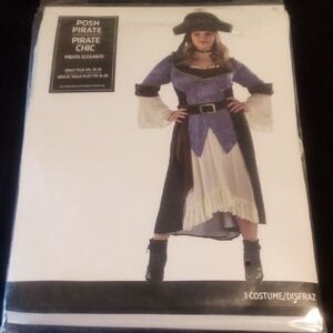 COSTUME - NWT!  Pirate Chic- Purple and White. Size XXL
